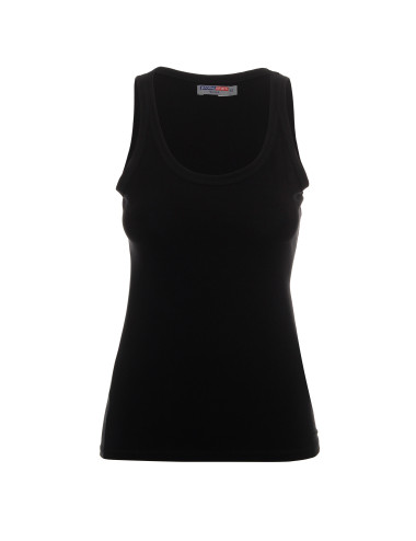 Promostars VIOLET Women`s T-SHIRT BLACK print embroidery logo silkscreen