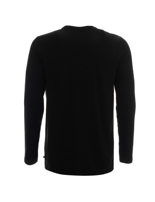 Promostars VOYAGE Men`s T-SHIRT BLACK print embroidery silkscreen logo DTG