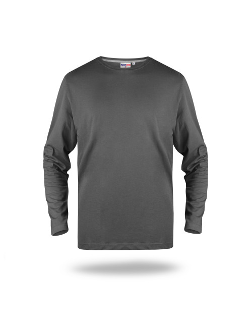 Promostars VOYAGE Herren-T-Shirt GRAU DTG-Druck, Siebdruck, Logo-Stickerei