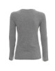 Promostars LADIES` VOYAGE Women`s T-SHIRT LIGHT GRAY MELANGE logo embroidery