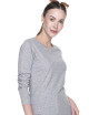 Promostars LADIES` VOYAGE Damen T-SHIRT, HELLGRAU MELANGE, Logo-Stickerei