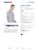 Promostars LADIES` VOYAGE Damen T-SHIRT, HELLGRAU MELANGE, Logo-Stickerei