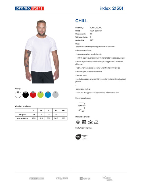 Promostars Chill Men's T-Shirt White