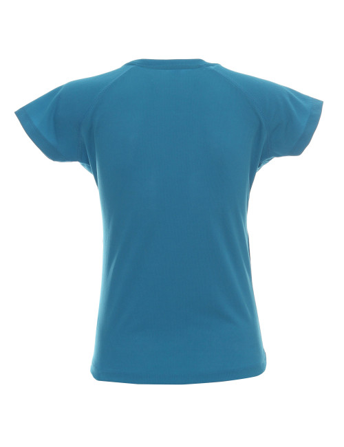 Promostars LADIES` CHILL DAMEN-T-SHIRT, BLAU, Stickerei, Logodruck