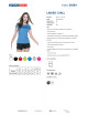 Promostars LADIES` CHILL DAMEN-T-SHIRT, BLAU, Stickerei, Logodruck