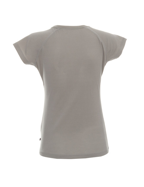 Promostars LADIES` CHILL DAMEN-T-SHIRT, HELLGRAU, Logodruck und Stickerei