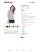 Promostars LADIES` CHILL DAMEN-T-SHIRT, HELLGRAU, Logodruck und Stickerei