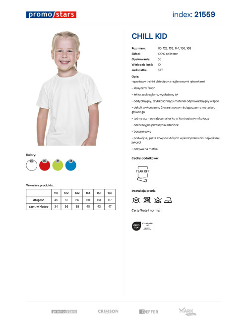 Promostars Chill Kid Children's T-Shirt White