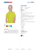 Promostars Children`s T-SHIRT CHILL KID 100% polyester LIME print