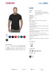 CRIMSON CUT SLIM Herren T-SHIRT SCHWARZ Logodruck, Siebdruck, Stickerei