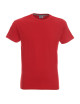 CRIMSON CUT SLIM HERREN-T-SHIRT ROT, Stickerei-Siebdruck-Logo