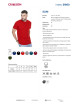 CRIMSON CUT SLIM HERREN-T-SHIRT ROT, Stickerei-Siebdruck-Logo