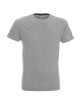 CRIMSON CUT SLIM HERREN-T-SHIRT HELLGRAU MELANGE, Logo-Siebdruck-Stickerei