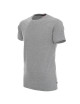 CRIMSON CUT SLIM HERREN-T-SHIRT HELLGRAU MELANGE, Logo-Siebdruck-Stickerei
