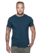 CRIMSON CUT SLIM Men`s T-SHIRT DARK BLUE print embroidery silkscreen