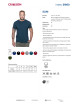 CRIMSON CUT SLIM HERREN T-SHIRT DUNKELBLAU mit Aufdruck, Stickerei und Siebdruck