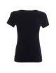 CRIMSON CUT LADIES` SLIM T-SHIRT Women`s NAVY silkscreen logo embroidery