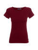 CRIMSON CUT LADIES` SLIM T-SHIRT Women`s CHESTNON print logo embroidery