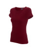 CRIMSON CUT LADIES` SLIM Damen-T-Shirt CHESTNONE mit aufgesticktem Logo