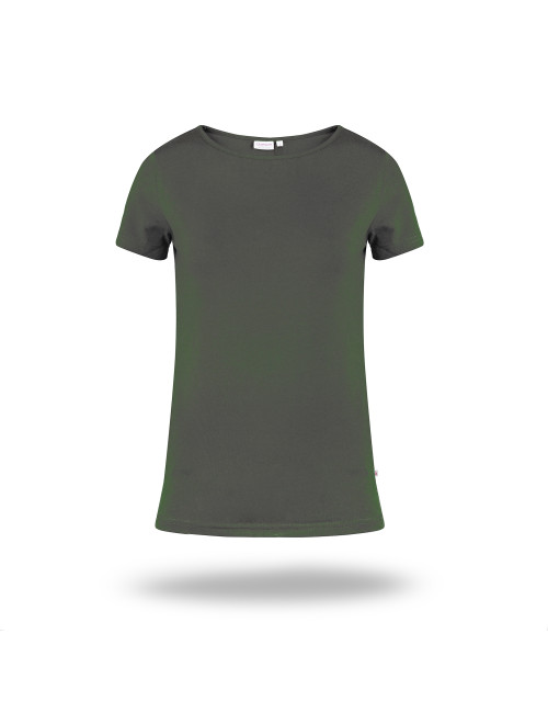 CRIMSON CUT LADIES` SLIM Damen-T-Shirt mit FOREST-Logodruck und Siebdruck