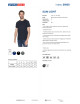 Promostars SLIM LIGHT Herren-T-Shirt, Marineblau, Siebdruck, Stickerei
