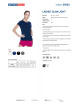 CRIMSON CUT LADIES` SLIM Damen-T-SHIRT HELL MARINEBLAU DTG-Sticklogo