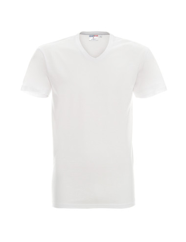 Koszulka męska Promostars V-neck biały - P&M
