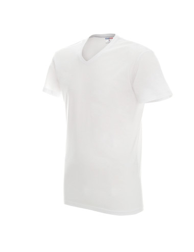Promostars Men's V-neck T-shirt White