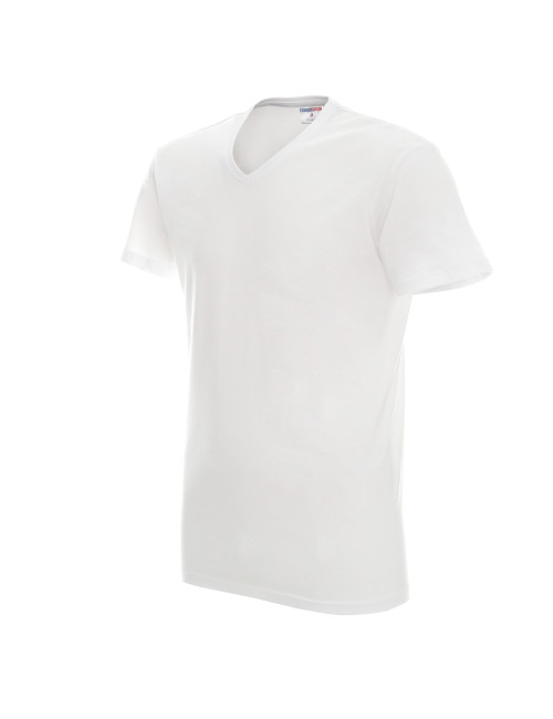 Promostars Men's V-neck T-shirt White