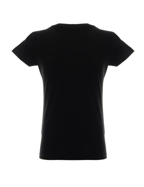 Promostars LADIES` HEAVY Damen-T-Shirt, schwarzer Aufdruck, Stickerei, Siebdruck
