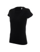 Promostars LADIES` HEAVY Damen T-SHIRT SCHWARZ OHNE LABEL-Logo-Stickerei