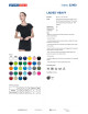 Promostars LADIES` HEAVY Damen T-SHIRT SCHWARZ OHNE LABEL-Logo-Stickerei