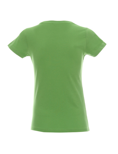 Promostars LADIES` HEAVY Damen-T-SHIRT HELLGRÜN DTG-Logodruck