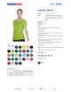 Promostars LADIES` HEAVY Damen-T-SHIRT HELLGRÜN DTG-Logodruck