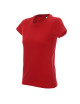 Promostars LADIES` HEAVY T-SHIRT, ROT, Logodruck, Stickerei