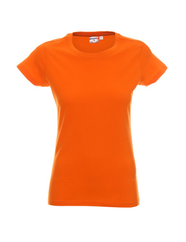 Promostars LADIES` HEAVY T-SHIRT Women`s ORANGE DTF logo print