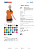 Promostars LADIES` HEAVY Damen-T-Shirt ORANGE mit DTF-Logo-Aufdruck
