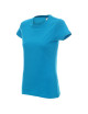 Promostars LADIES` HEAVY T-SHIRT, TÜRKIS, Stickerei, Siebdruck-Logo