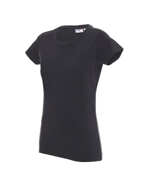 Promostars LADIES` HEAVY T-SHIRT Women`s GRAY print embroidery silkscreen