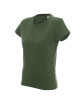 Promostars LADIES' HEAVY KOSZULKA Damska KHAKI nadruk DTF logo haft