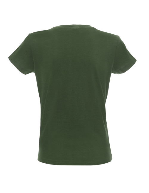 Promostars LADIES` HEAVY T-SHIRT Women`s KHAKI print DTF logo embroidery