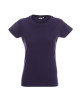 Promostars LADIES` HEAVY Damen-T-Shirt, Dunkellila, Stickdruck