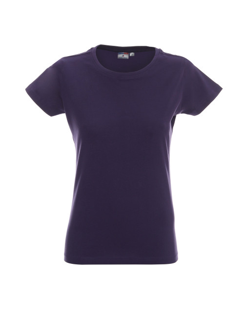 Promostars LADIES` HEAVY Damen-T-Shirt, Dunkellila, Stickdruck