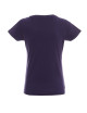 Promostars LADIES` HEAVY T-SHIRT Women`s DARK PURPLE embroidery print