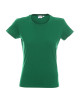 Promostars LADIES` HEAVY Damen T-SHIRT GRÜN mit Logodruck, Siebdruck