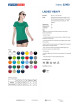 Promostars LADIES` HEAVY T-SHIRT Women`s GREEN screenprint logo