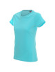 Promostars LADIES` HEAVY T-SHIRT Women`s BLUE DTG print logo embroidery
