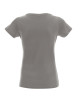 Promostars LADIES` HEAVY Damen-T-SHIRT, HELLGRAU, Stickerei, Siebdruck