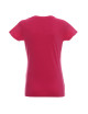 Promostars LADIES` HEAVY Damen-T-SHIRT ROSA DTG-Siebdruck-Sticklogo