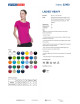 Promostars LADIES` HEAVY Damen-T-SHIRT ROSA DTG-Siebdruck-Sticklogo